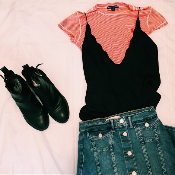 Ralph Lauren Tops - Ralph Lauren red and white striped t-shirt! ❌❕❌❕